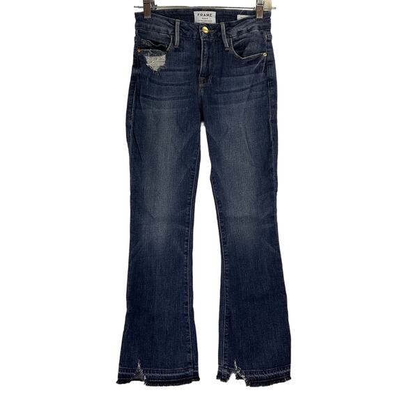 Frame Denim Le Crop Mini Boot Bootcut Jeans Size 23 - Picture 1 of 8